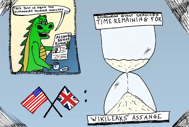 laughzilla on assange in the embassy of ecuador
